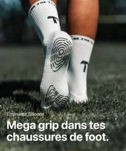 T1TAN Grip Socks - Blanc- Chaussettes