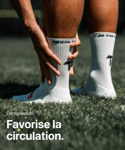 T1TAN Grip Socks - Blanc- Chaussettes