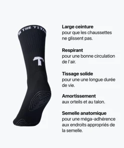 T1TAN Grip Socks - Noir- Chaussettes