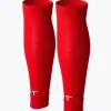 T1TAN Jambières de Foot Rouge- Chaussettes