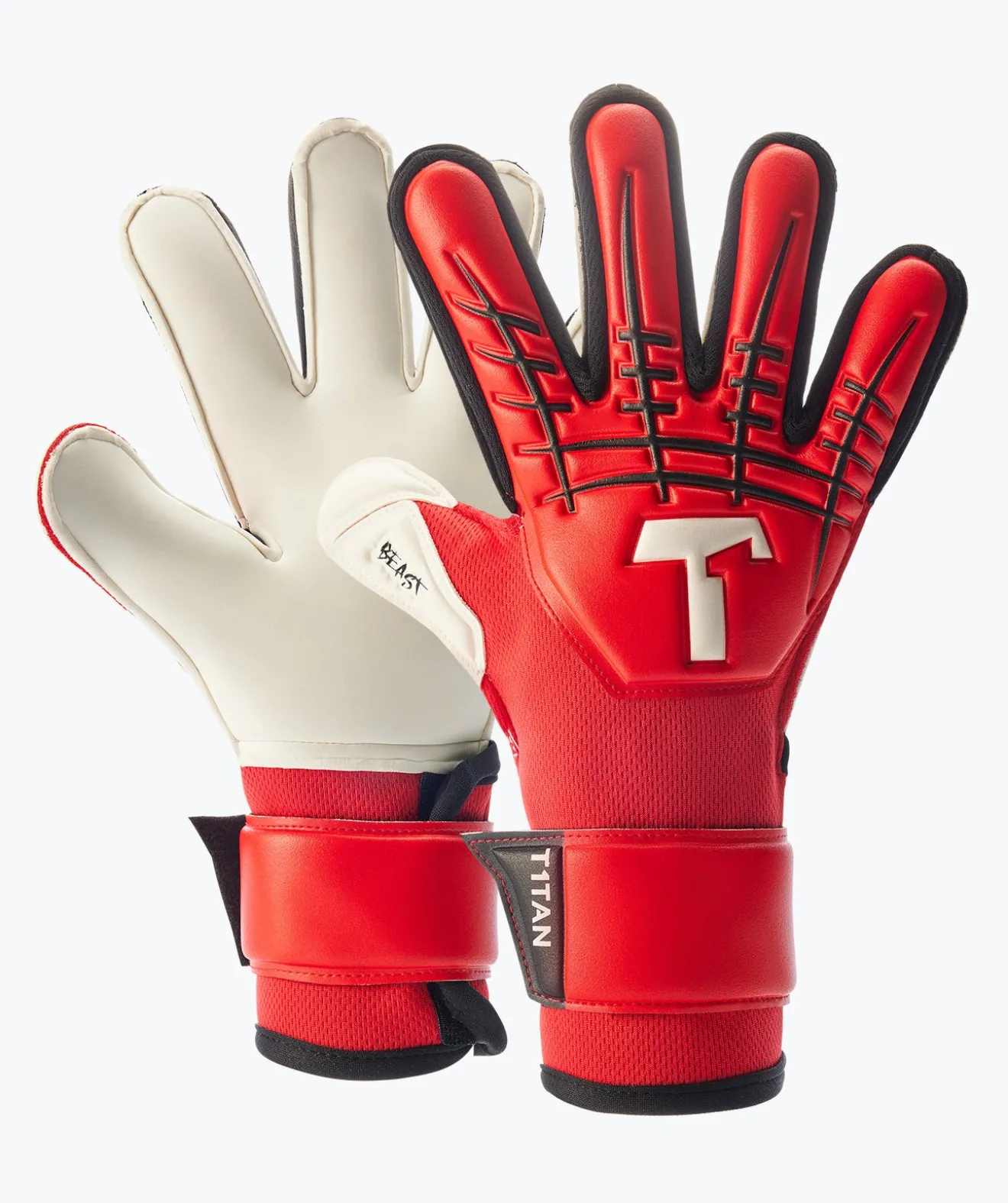 T1TAN Red Beast Junior 3.0 (FP)-Enfant Gants De Gardien Pour Enfants | Beast Collection